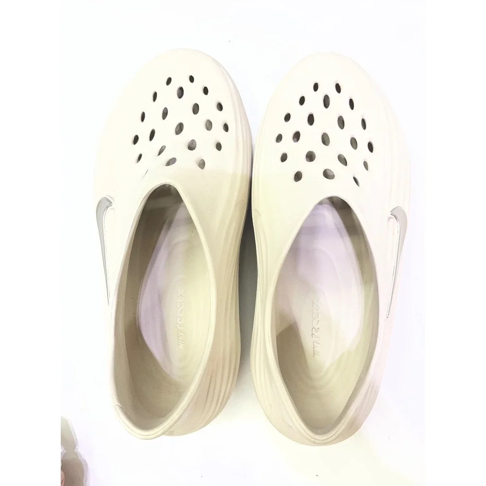 Nike ReactX Mules Sail Cream White Slip On Clogs Mens 9 Womens 10.5 DZ3547-100